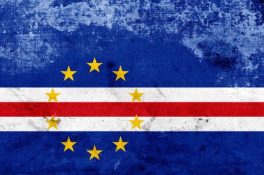 Grunge cape verde bayrağı