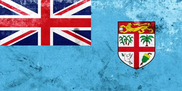 Bandera Grunge Fiji —  Fotos de Stock