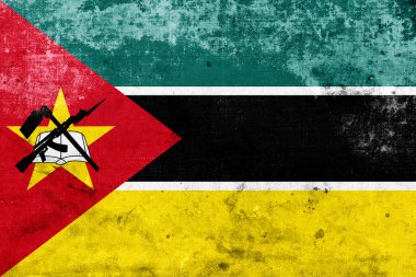 Grunge Mozambik bayrağı