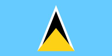 Saint lucia bayrağı