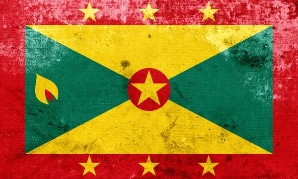 Grunge Grenada Flag — Stock Photo, Image