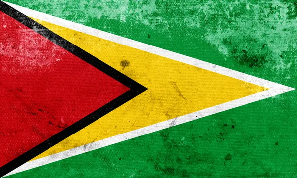 Grunge Bandera de Guyana — Foto de Stock