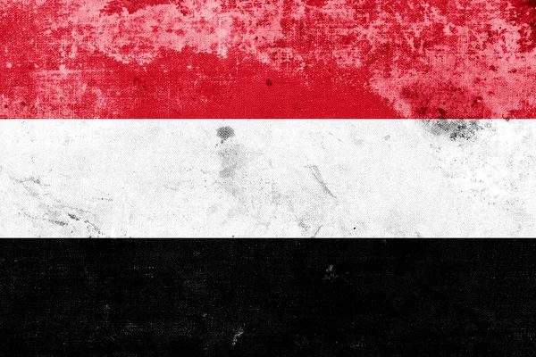 Grunge Yemen Flag — Stok fotoğraf