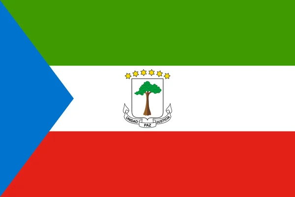Equatorial Guinea Flag — Stock Photo, Image