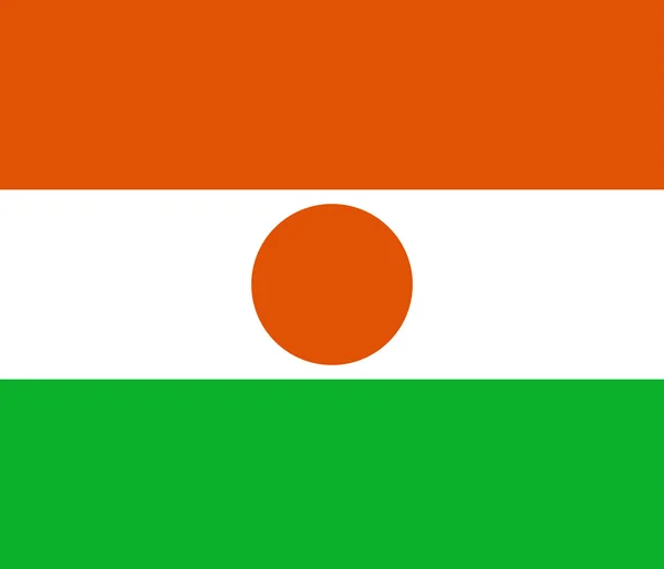 Флаг Нигера — стоковое фото