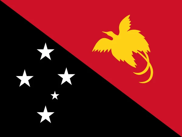 Papua New Guinea Flag — Stock Photo, Image