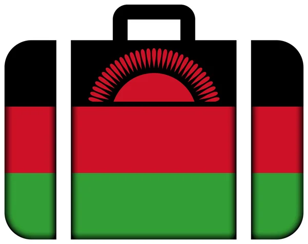 Βαλίτσα με σημαία του Μαλάουι — Φωτογραφία Αρχείου