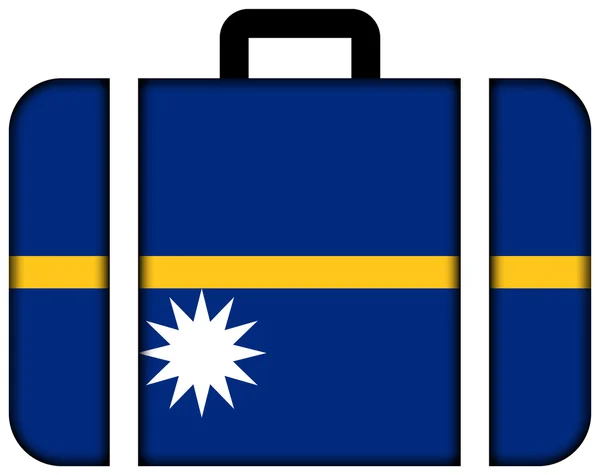 Maleta con Bandera de Nauru —  Fotos de Stock