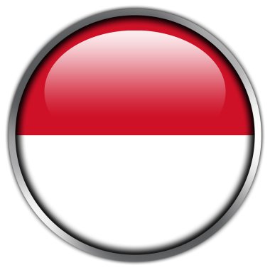 Endonezya bayrağı parlak düğme