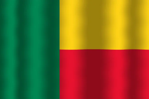 Integetett zászló Benini — Stock Fotó