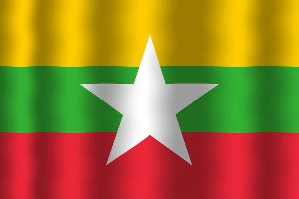 Drapeau de la Birmanie — Photo