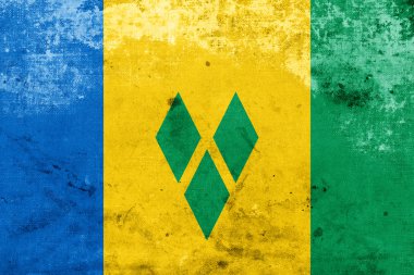 Grunge saint vincent ve Grenadinler bayrağı
