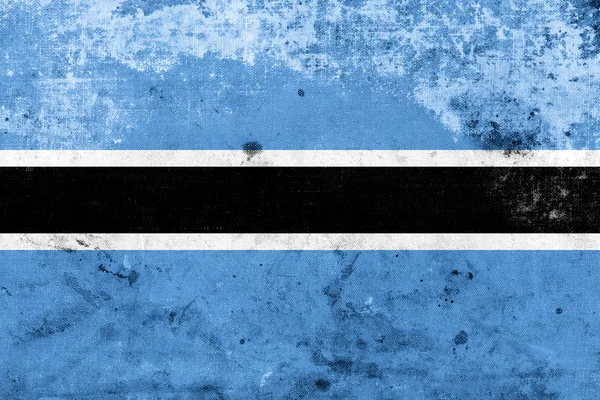 Grunge Botswana Bandeira — Fotografia de Stock