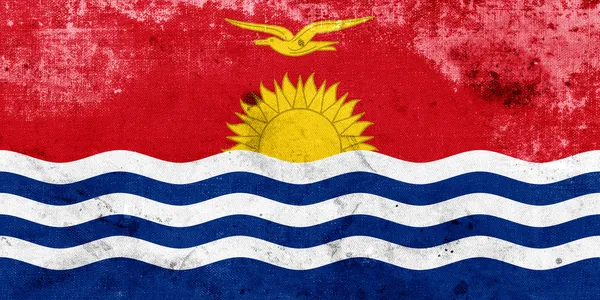 Grunge Kiribati Flagge — Stockfoto
