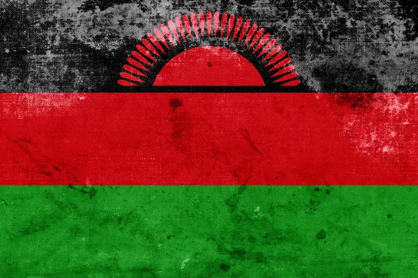 Flaga malawi grunge — Zdjęcie stockowe