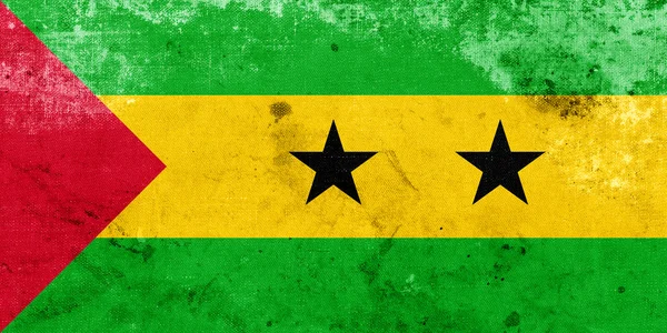 Grunge Santo Tomé y Príncipe Bandera —  Fotos de Stock