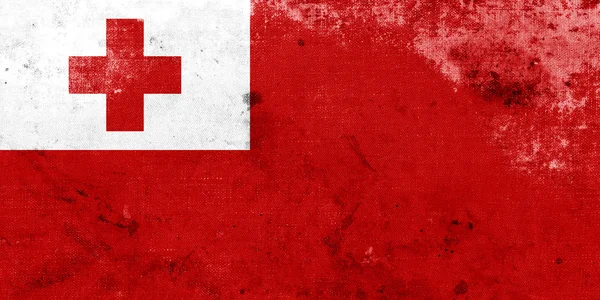 Grunge Tonga Flag — Stock Photo, Image