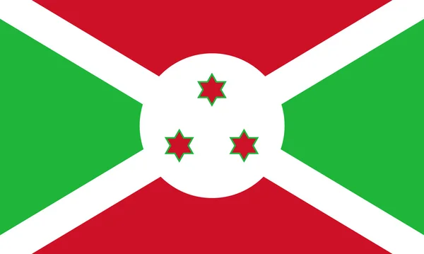 Bandera de Burundi — Foto de Stock