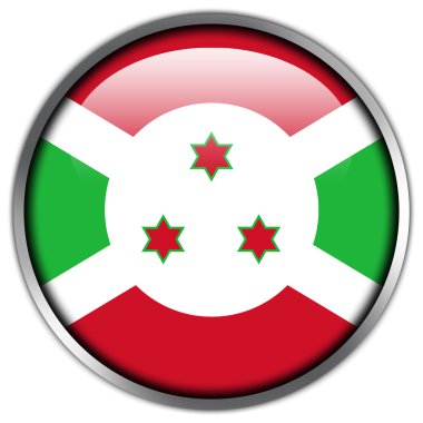 Burundi bayrağı parlak düğme