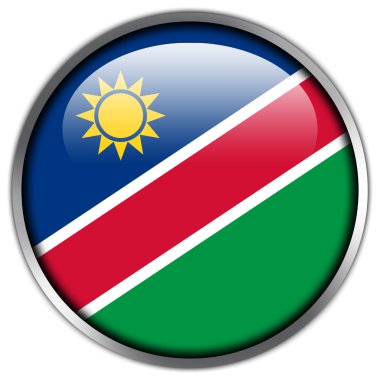 Namibya bayrak parlak düğme