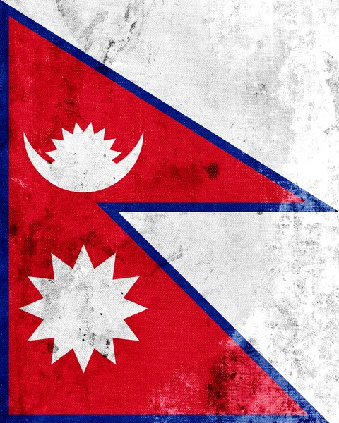 Grunge Bandera de Nepal —  Fotos de Stock