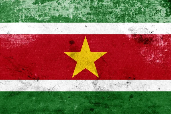 Grunge Suriname Flag — Stock Photo, Image