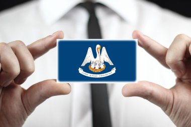 Kartvizit louisiana devlet bayrak tutan işadamı
