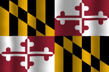 Maryland Devlet bayrağı sallayarak