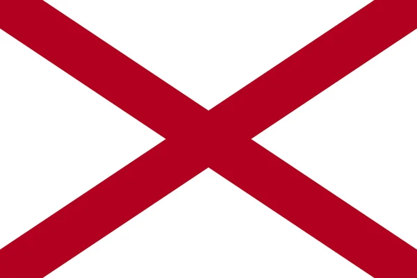 Прапор штату Алабама — стокове фото