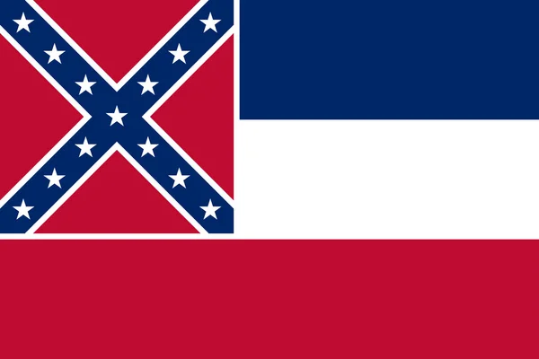 Mississippi State Flag — Stock Photo, Image