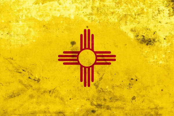 Grunge Bandeira do Estado do Novo México — Fotografia de Stock