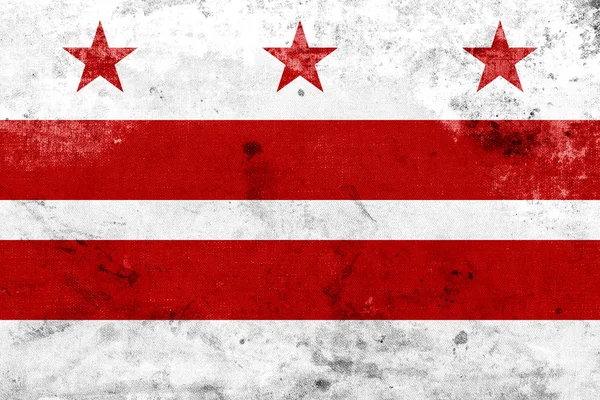 Grunge washington dc vlag — Stockfoto