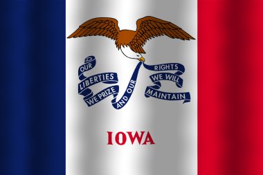 sallanan Iowa eyalet bayrağı