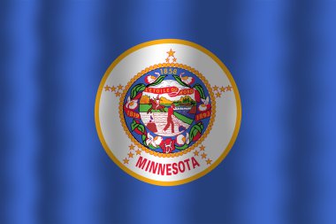 Minnesota Devlet bayrağı sallayarak