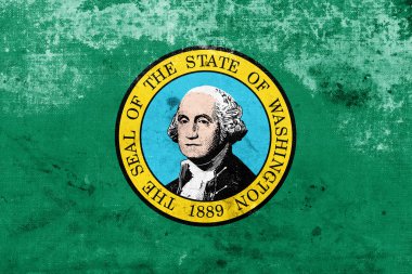 Grunge washington Devlet bayrağı