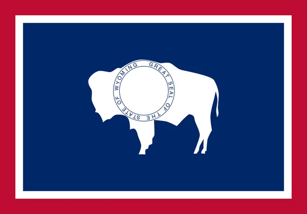 ワイオミングの州の旗 — ストック写真