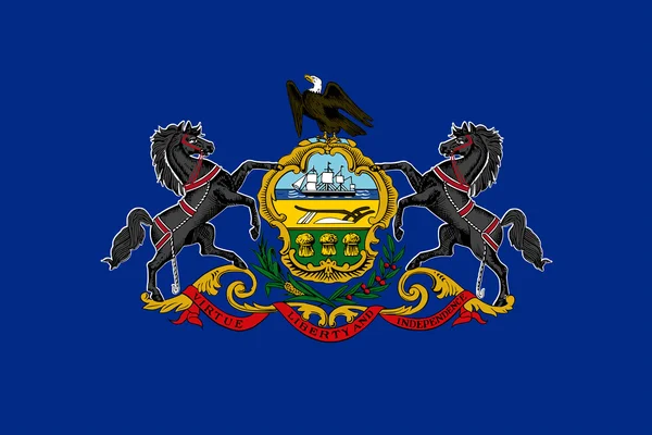 Bandeira do Estado da Pensilvânia — Fotografia de Stock
