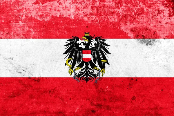 Grunge Avusturya bayrağı — Stok fotoğraf