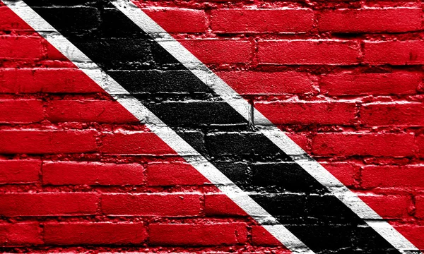 Trinidad and Tobago Flag painted on brick wall — Stock Photo, Image