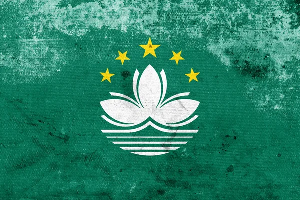 Grunge Bandera de Macao —  Fotos de Stock