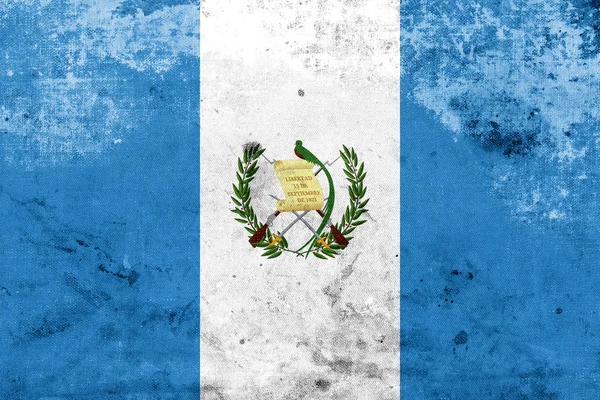 Grunge 危地马拉国旗 — 图库照片