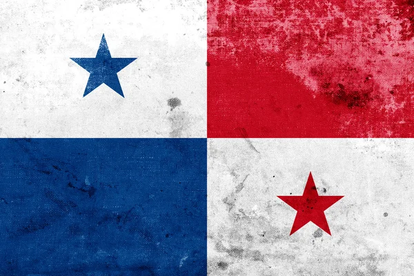 Vlajka Panamy grunge — Stock fotografie