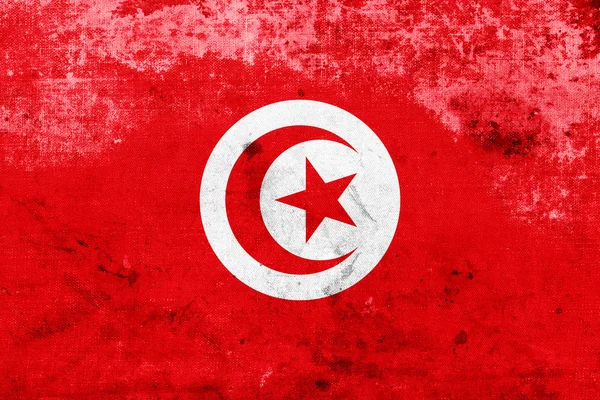 Grunge Tunisia Bandiera — Foto Stock