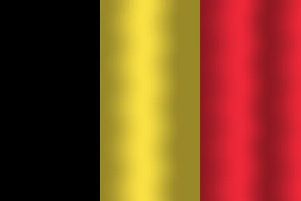 Integetett zászló belgium — Stock Fotó