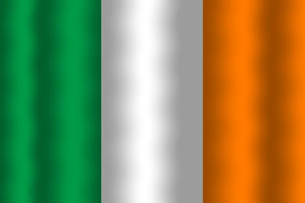 Bandiera Irlanda sventolante — Foto Stock