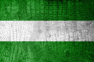 lüks timsah doku üzerinde boyalı rotterdam şehir bayrağı