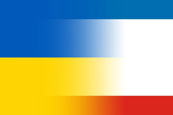 Autonomous Republic of Crimea and Ukraine Flag — Stock Photo, Image