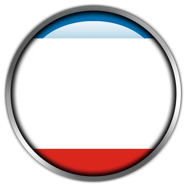 República Autónoma da Crimeia Bandeira botão brilhante — Fotografia de Stock