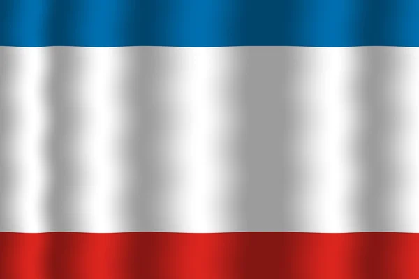 Waving Autonomous Republic of Crimea Flag — Stock Photo, Image