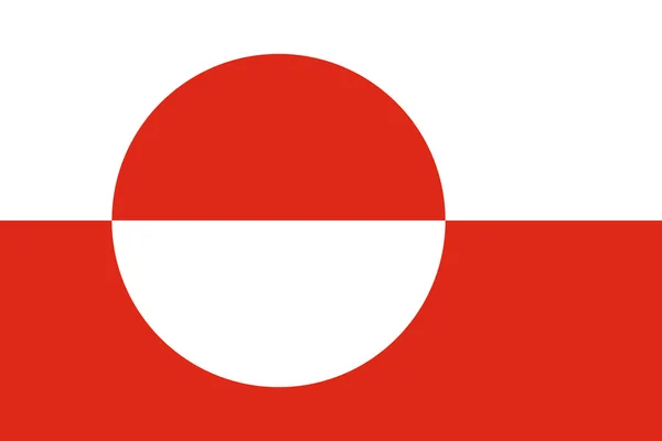 Grönlands flagga — Stockfoto